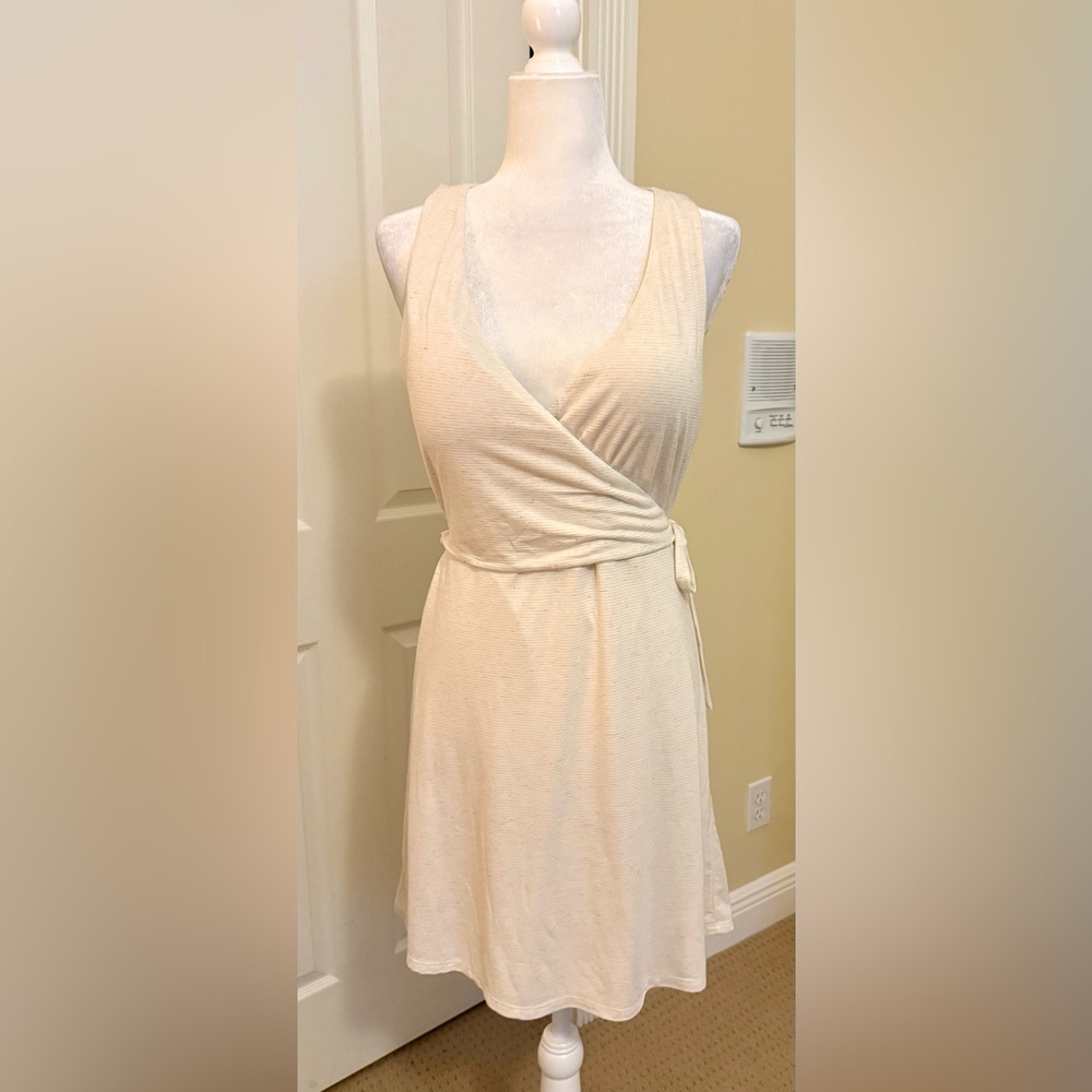 NWT Gentle Fawn, sleeveless tie dress in Cream, Sz M
